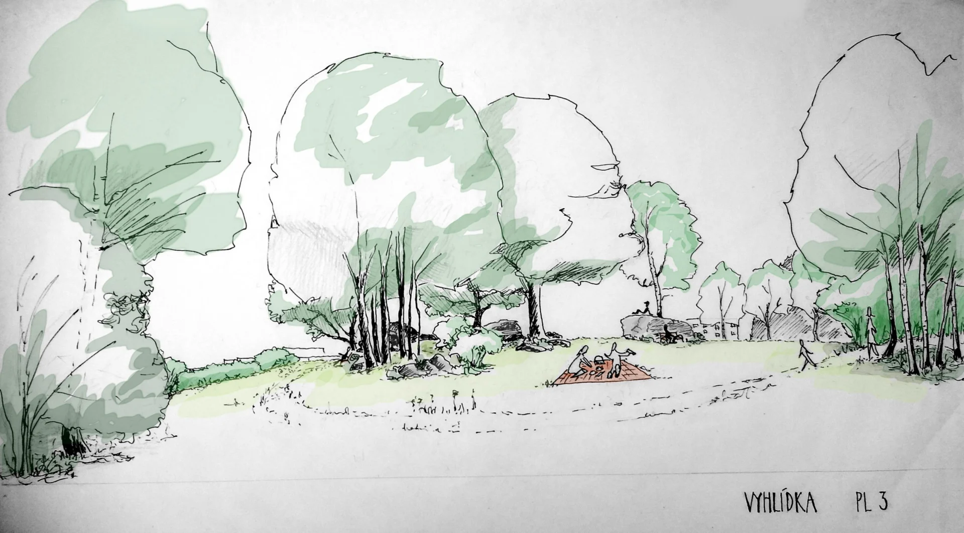 Návrh veřejných prostranství a parků